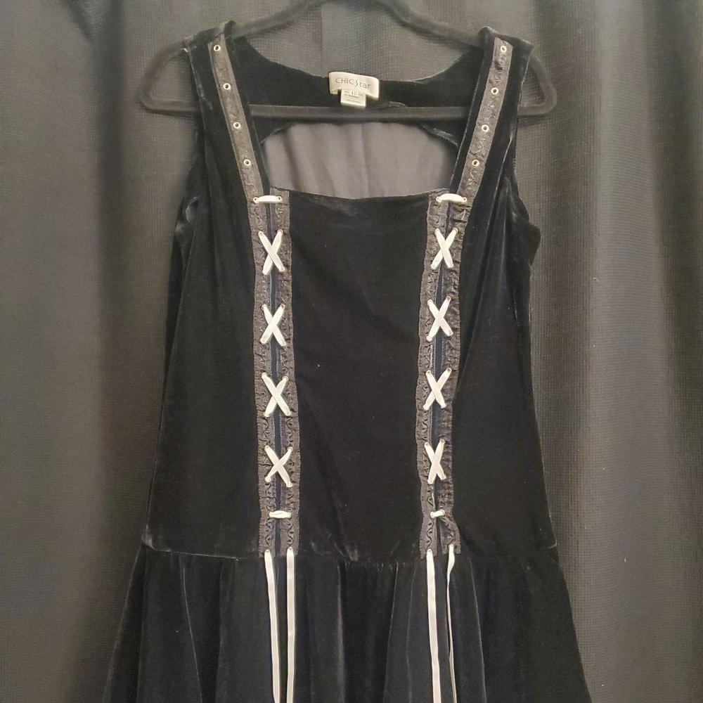 Chicstar Black Velvet Dress